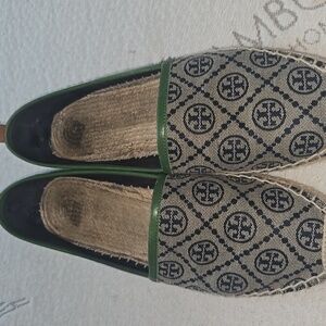 Tory Burch Espadrilles Monogram Size 11